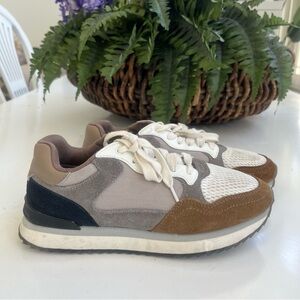 Hoff Brand size 7.5  Women's Athletic Shoes - Brown, White, Black